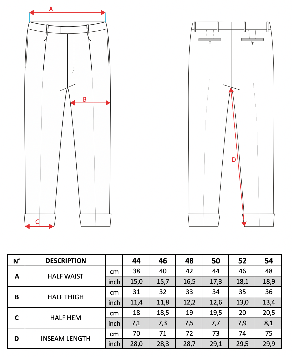 Size guide