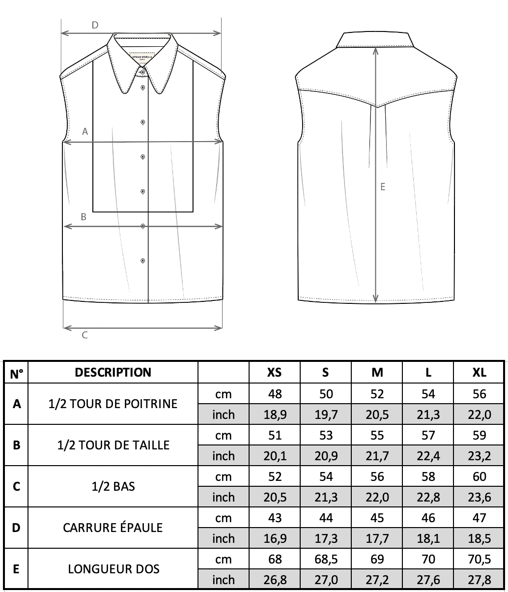 Guide des tailles