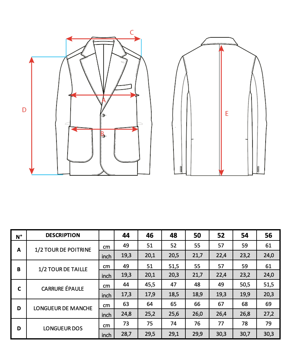 Guide des tailles