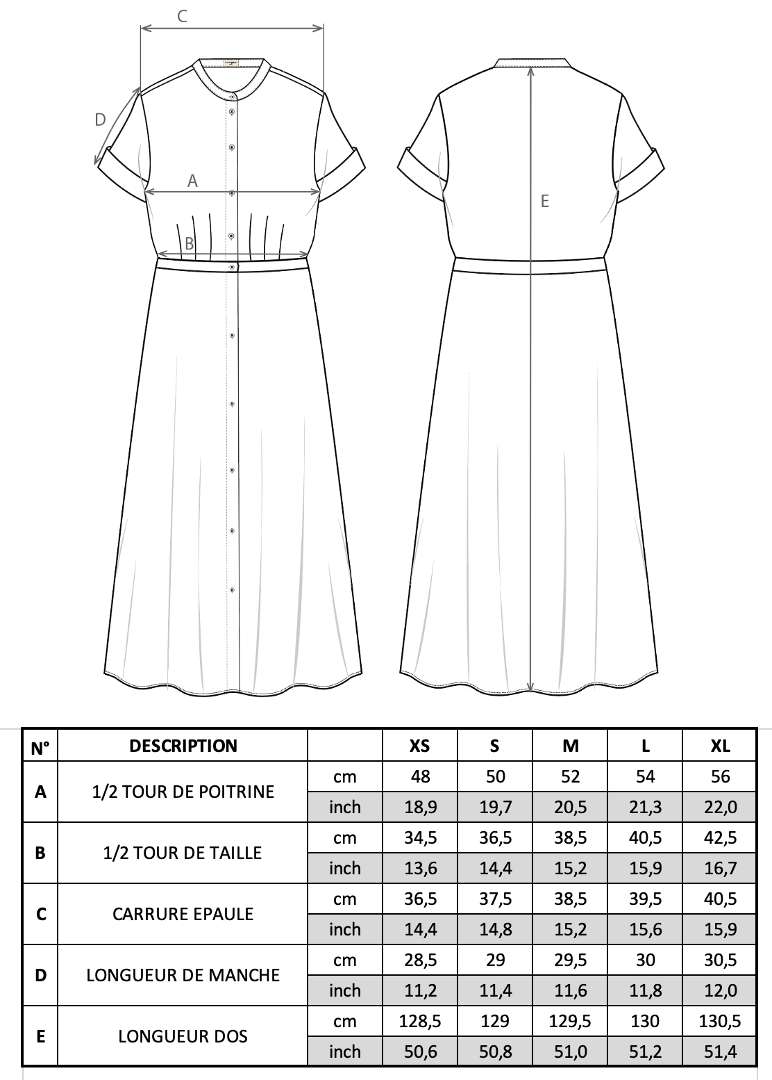 Guide des tailles