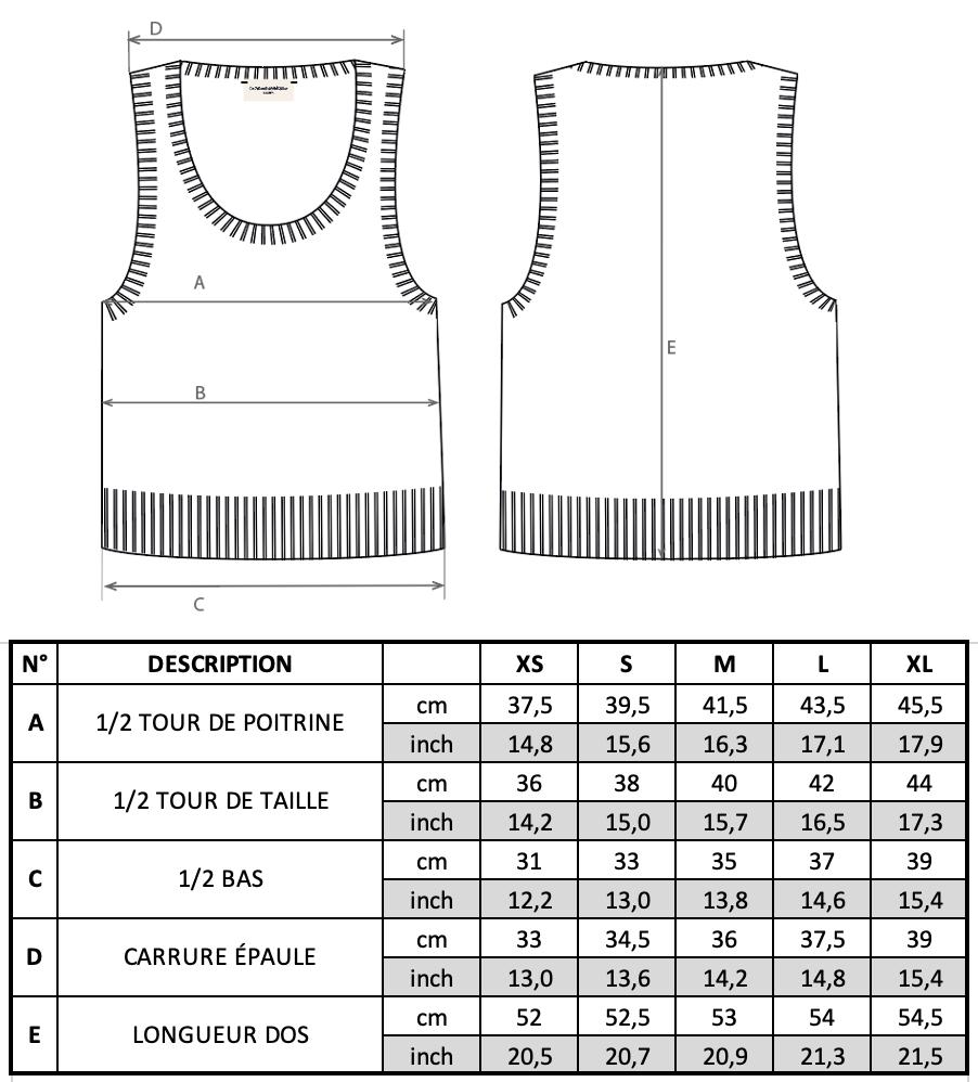 Guide des tailles