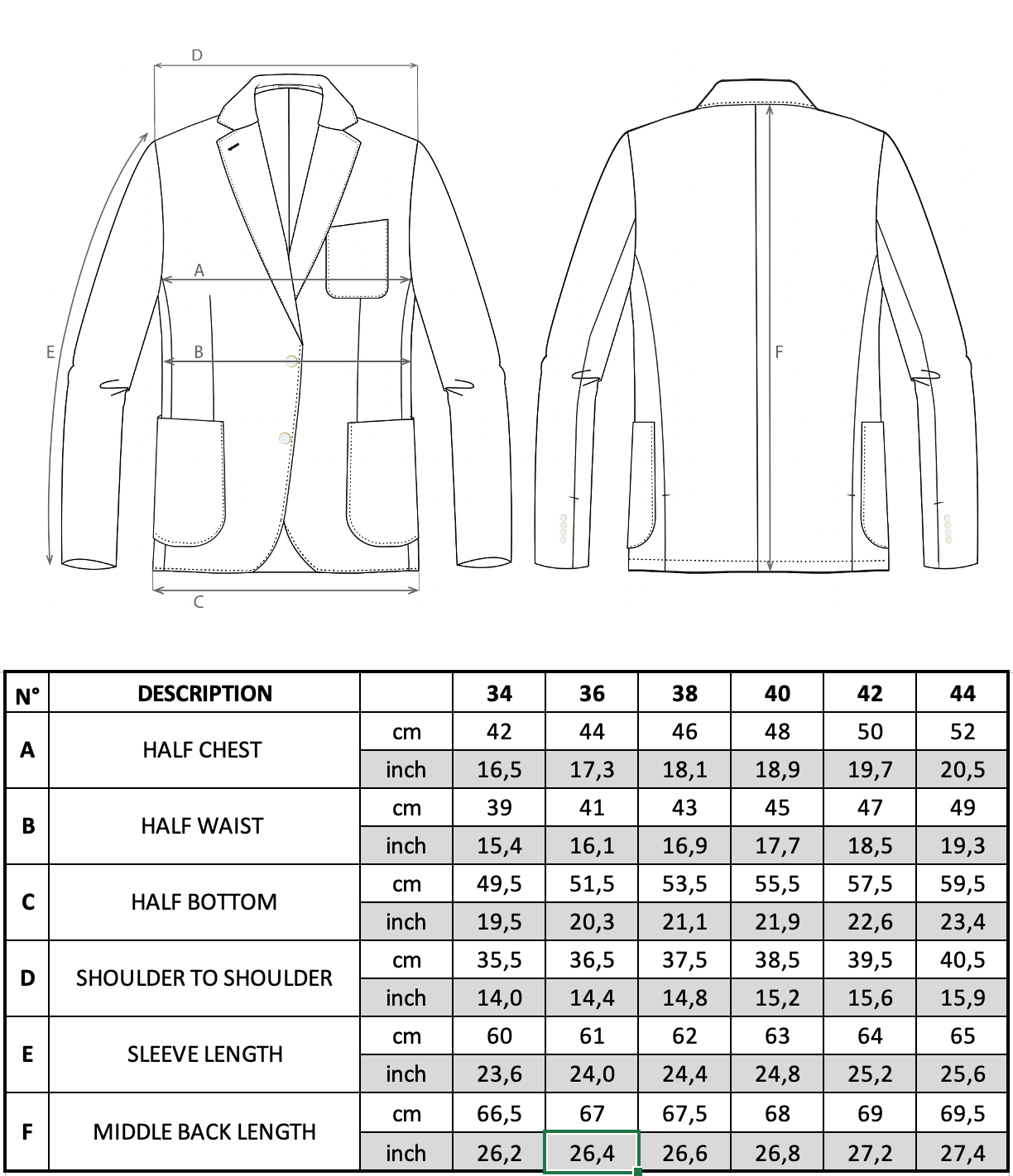 Size guide