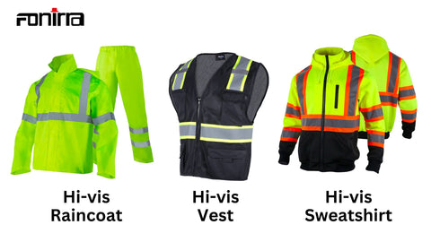 high visibility safety clothing