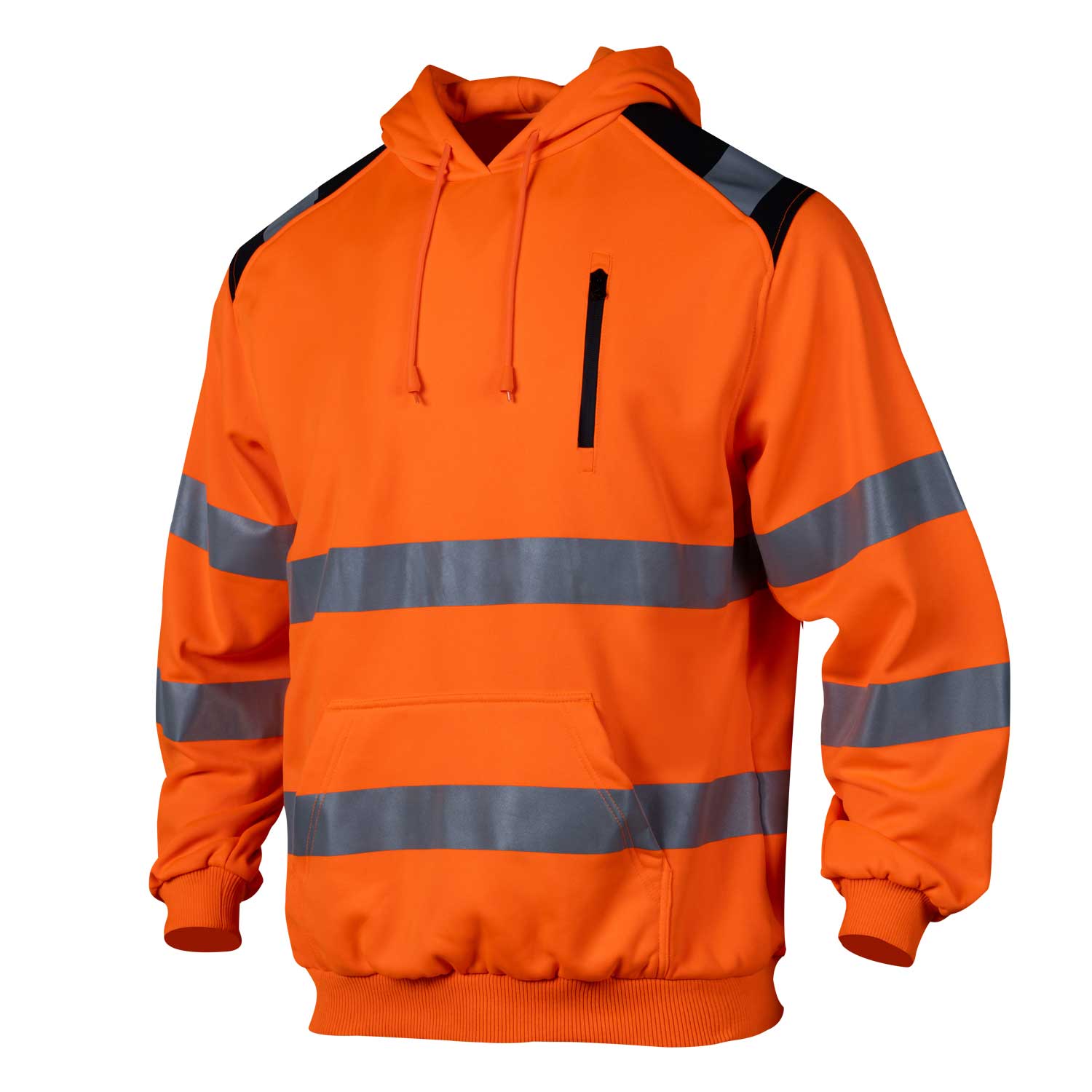 SW04 ANSI Class 3 Hi Vis Safety Sweatshirt Construction Reflective Hooded