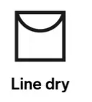 line dry symbol