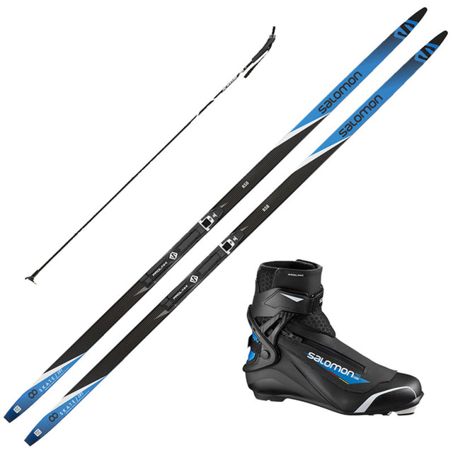 2023 Salomon 7 XC Skis w/ Salomon Escape Prolink Boots Poles | / Gear Packages | SkiEssentials