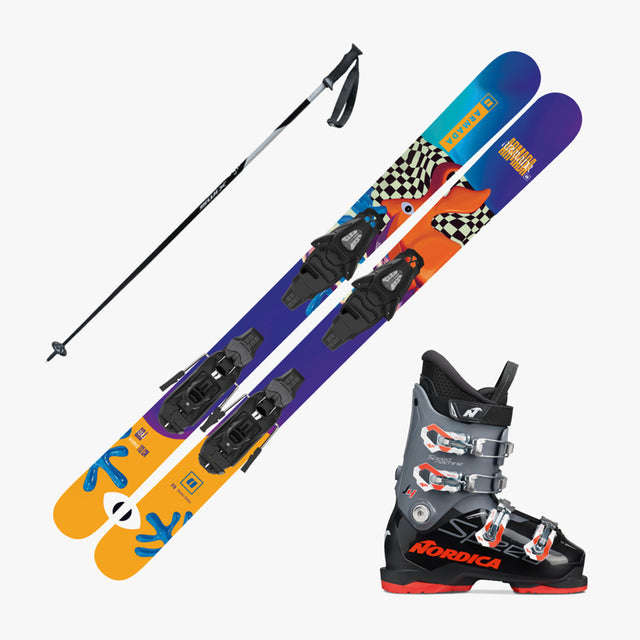 2024 Rossignol Experience Pro Jr Blue Skis w Rossignol Comp J Boots and  Poles, Complete Alpine Ski Packages