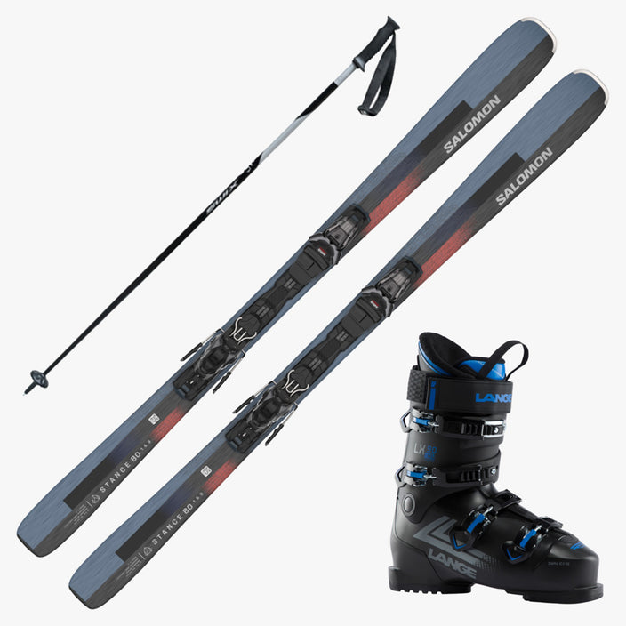Salomon Stance Skis w Lange LX 90 HV Boot and | Complete Alpine Ski Packages | SkiEssentials