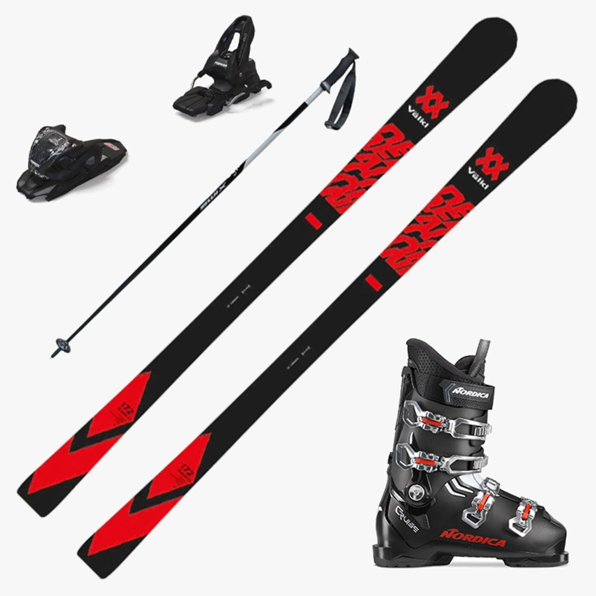 2024 Volkl Deacon 7.2 Skis w Nordica The Cruise Boots and Poles - Default  Title