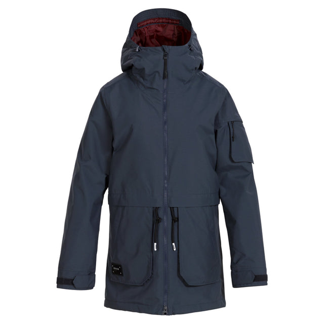  Post Card Winter Down Jacket Kean MQ Patch (Blue) (EU 40 / US  4) : Clothing, Shoes & Jewelry