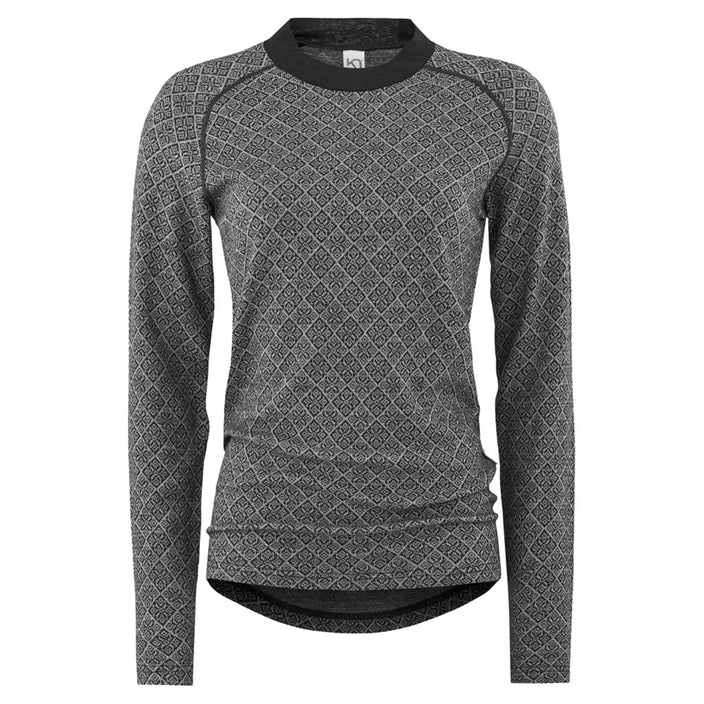 Kari Traa Voss Cashmere Mix Women's Long Sleeve - DGrey / XL