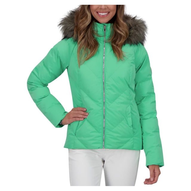  Post Card Winter Down Jacket Kean MQ Patch (Blue) (EU 40 / US  4) : Clothing, Shoes & Jewelry