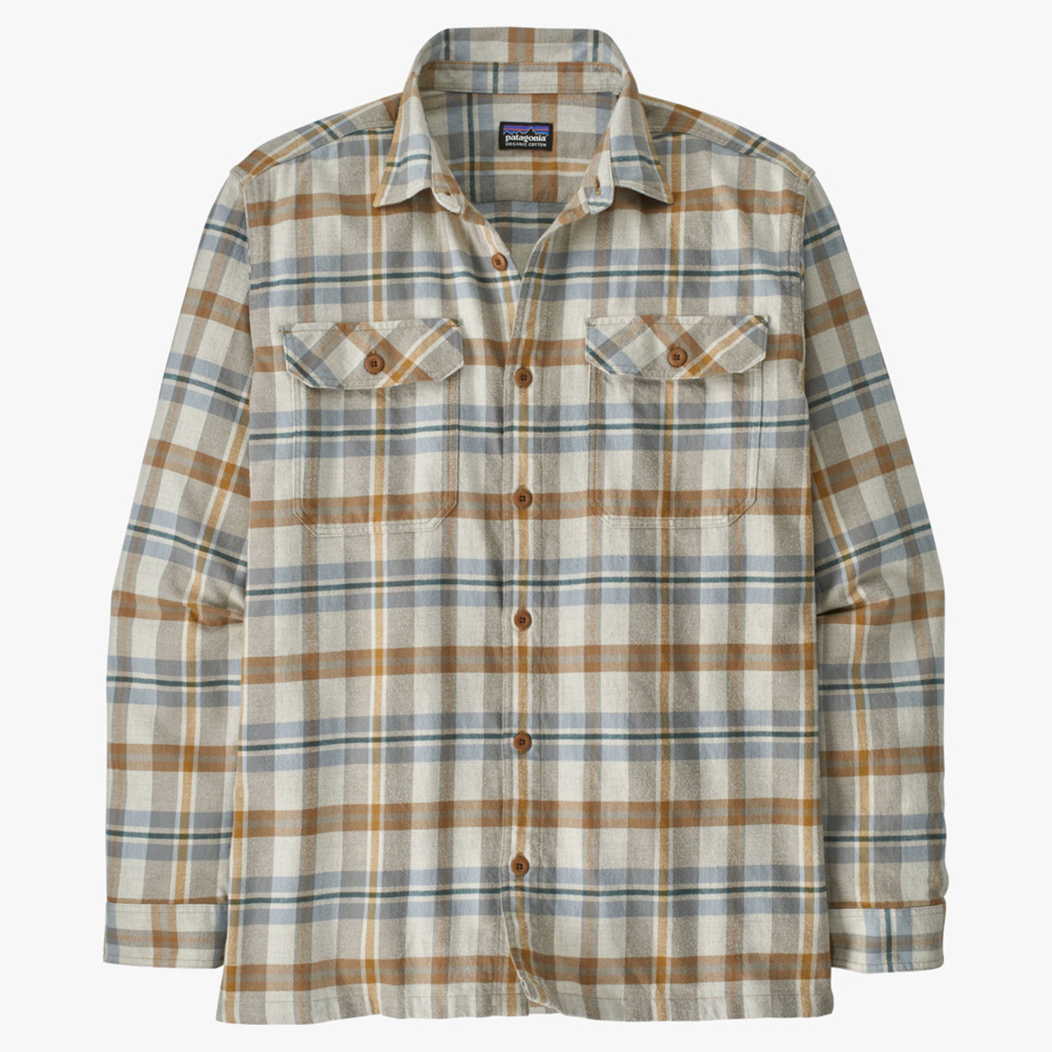 Patagonia Long-Sleeved Organic Cotton Midweight Fjord Men's Flannel Shirt, XC / Apparel