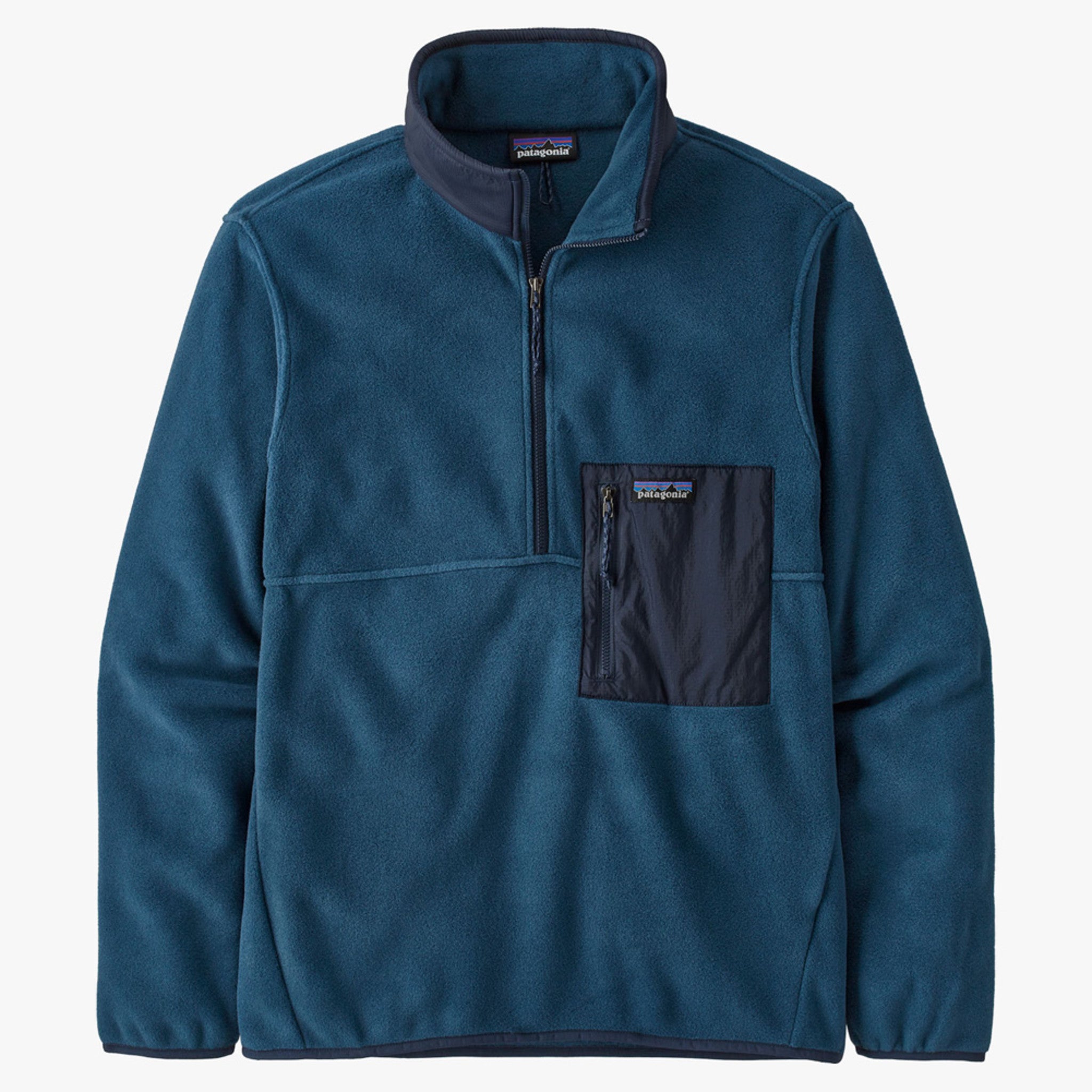 Patagonia Microdini 1/2-Zip Men's Pullover - Tidepool Blue / L