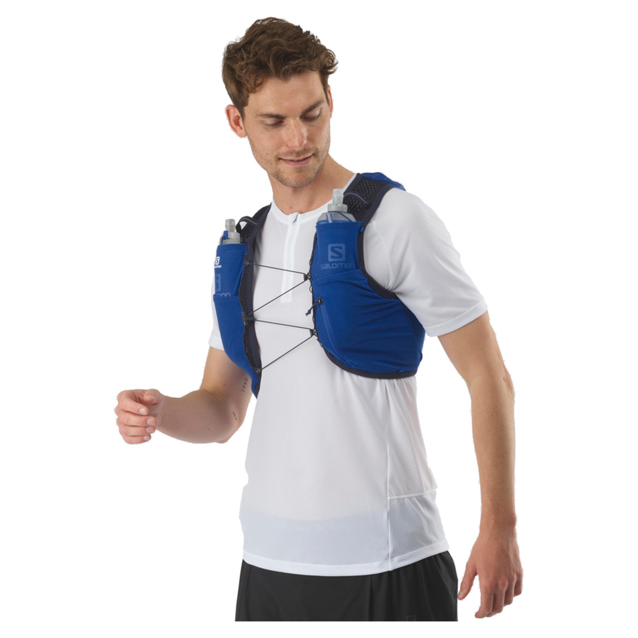 Salomon Active Skin 8 Running Vest with Flasks  Outdoor Clothing & Gear  For Skiing, Camping And Climbing