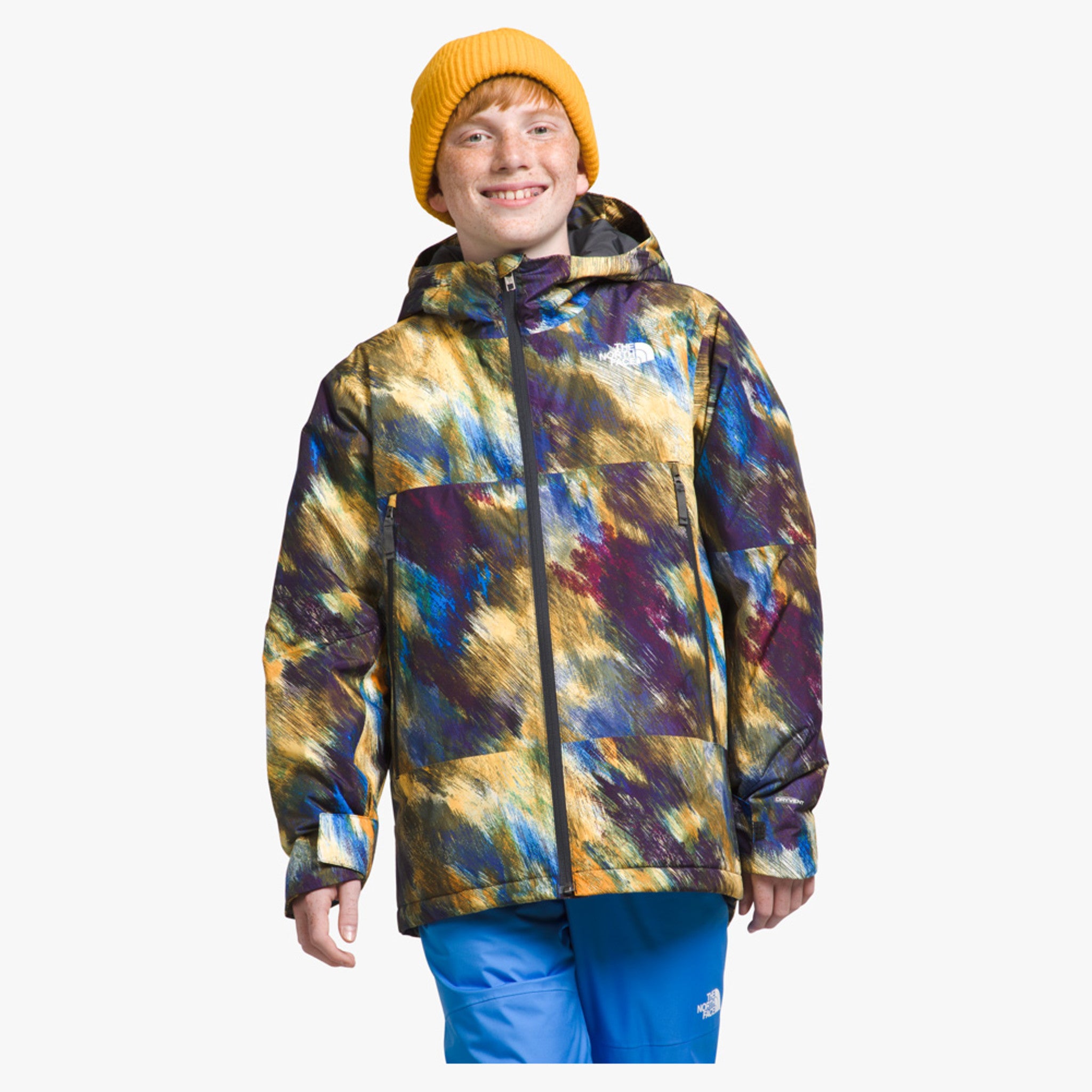 The North Face Freedom Insulated Boy's Jacket - Summit Gold Paint  Lightening / XL