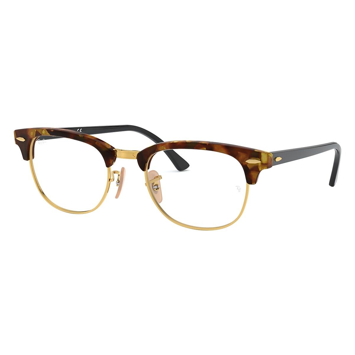 RAY BAN-RB5154 CLUBMASTER FLECK 5494 Square Eyeglasses Gloss Tortoise –  Eyewear by evie