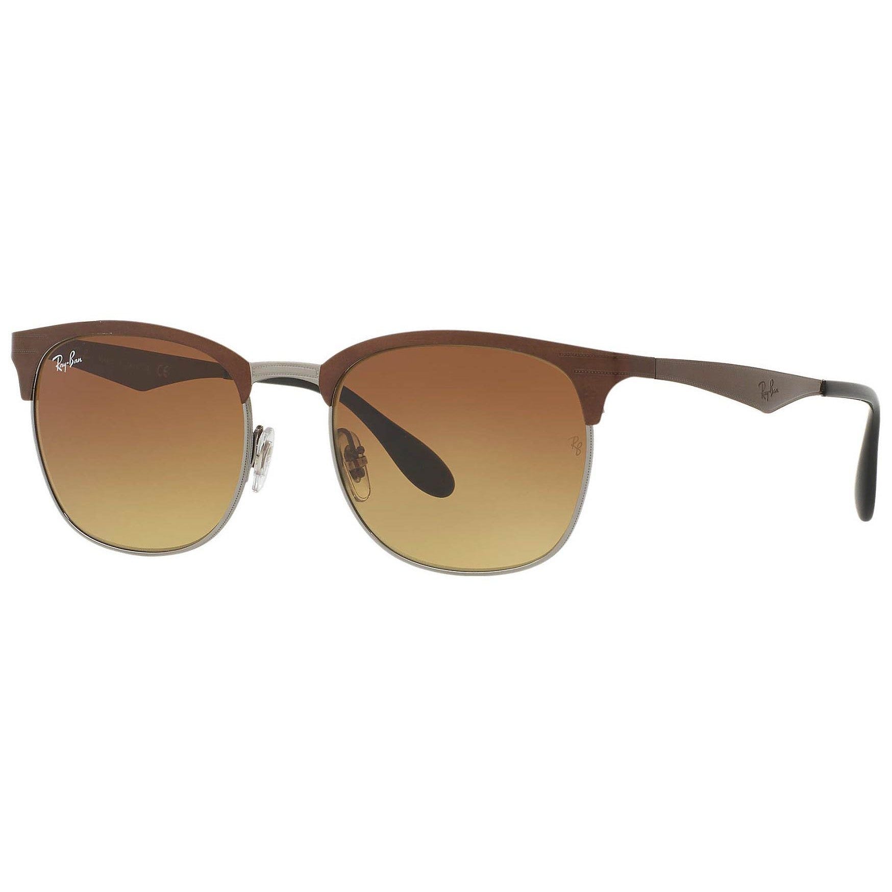 RAY BAN-RB3538 188/13 Square Sunglasses Polished Brown Brown Gradient –  Eyewear by evie