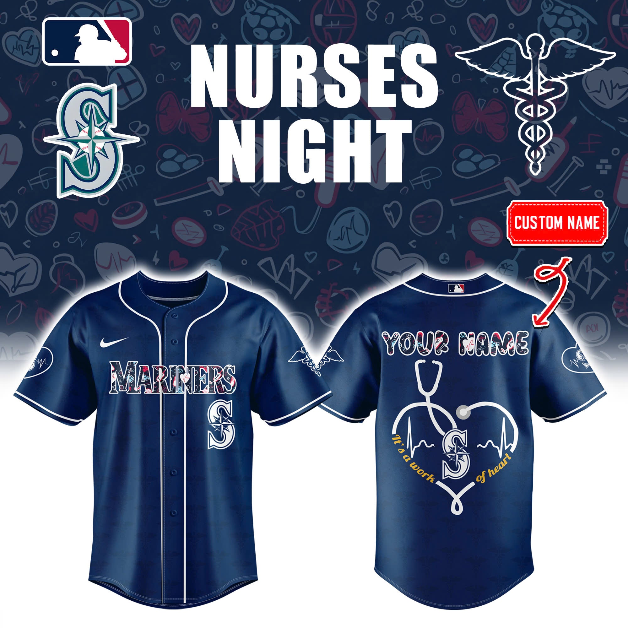 Seattle Mariners Nurses Appreciation Jersey – OT99