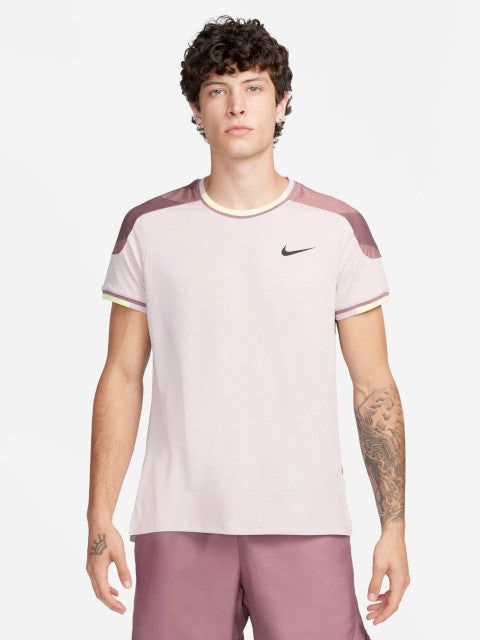 NikeCourt Dri-FIT Advantage Men's Printed Tennis Shirt - White