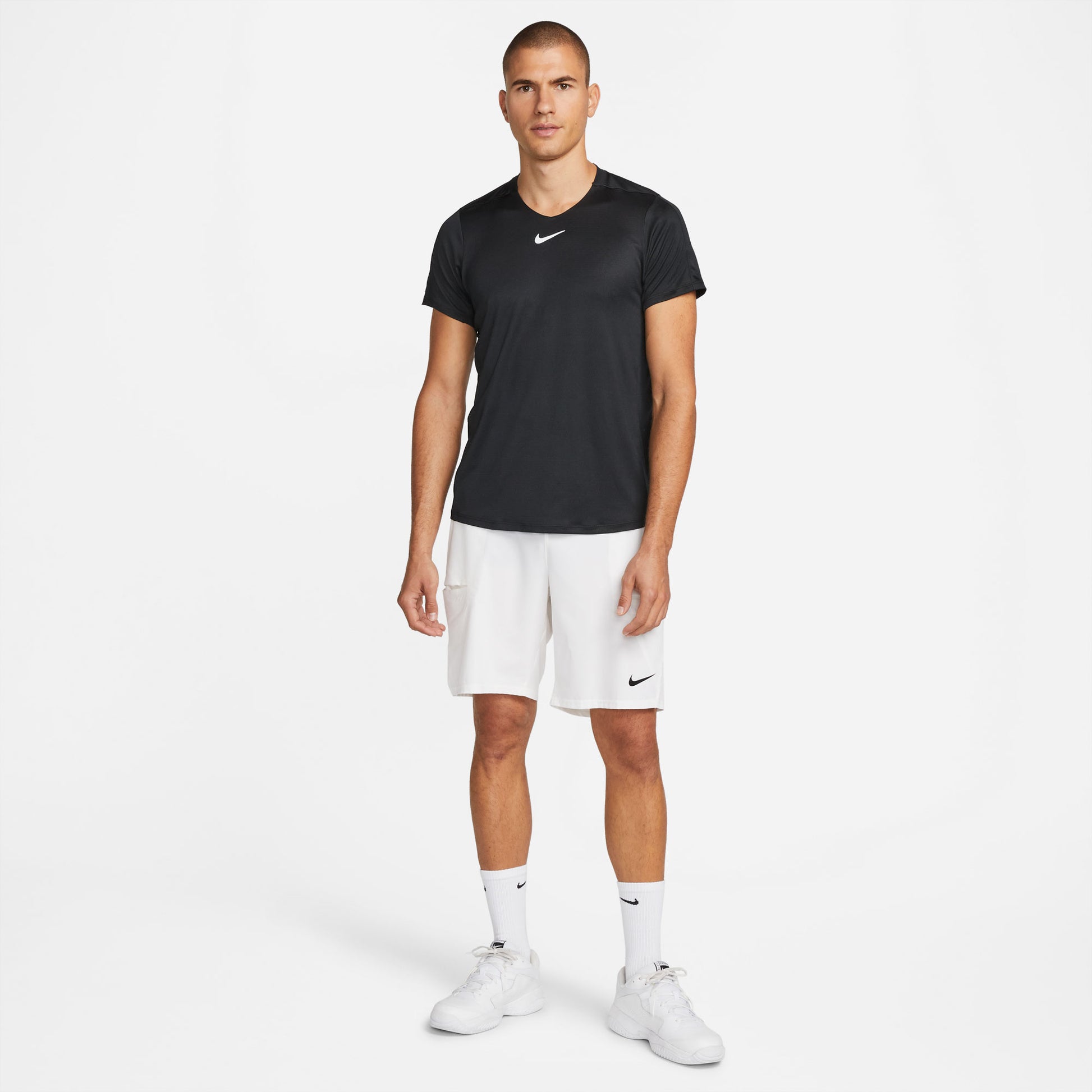NikeCourt Dri-FIT Advantage Men's Tennis Shirt Black (3)