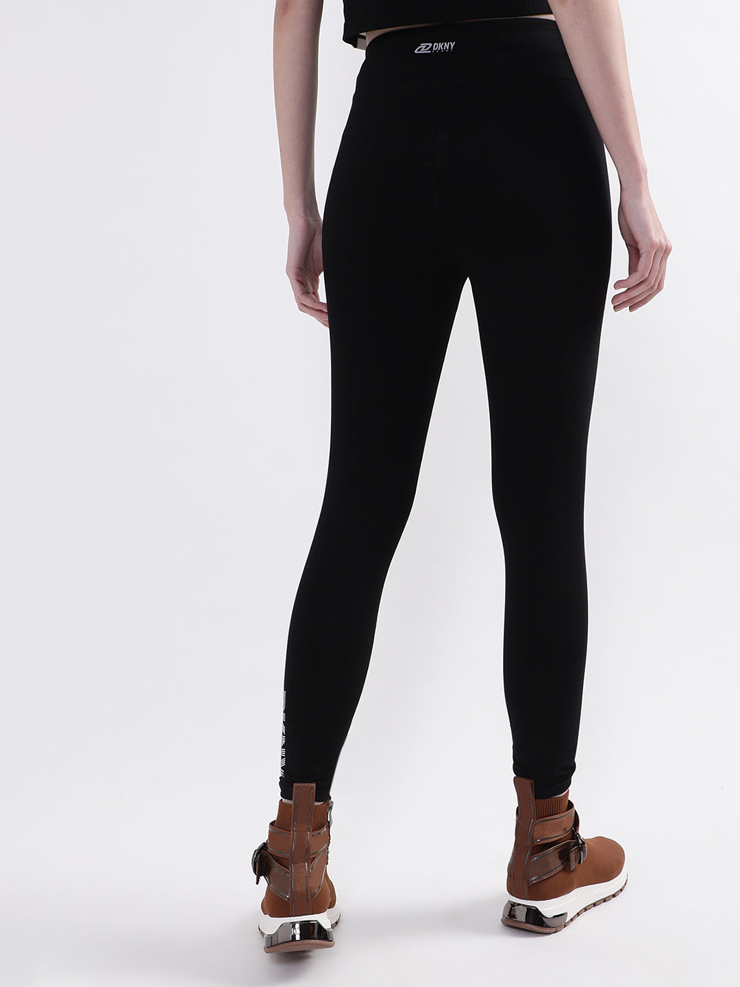 Buy DKNY Women's High Waist 7/8 Mesh Criss Cross Legging, Cement Heather, M  at Amazon.in