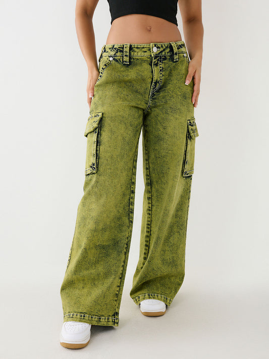 Shop True Religion Women Solid Flared Jeans