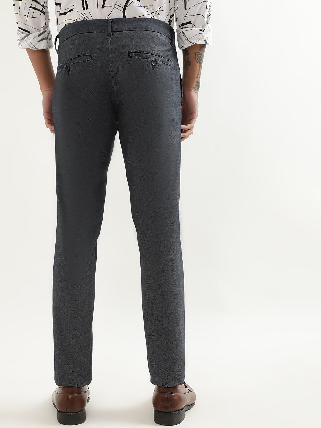 Slim fit structured cotton pants - Men | Mango Man USA