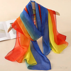 New Fashion Spring/Summer Women Print Headband Beach Chiffon Scarf Shawls Female Long Wraps Panama Beach Sunscreen Hijab - UrbanGuerillaPhilly