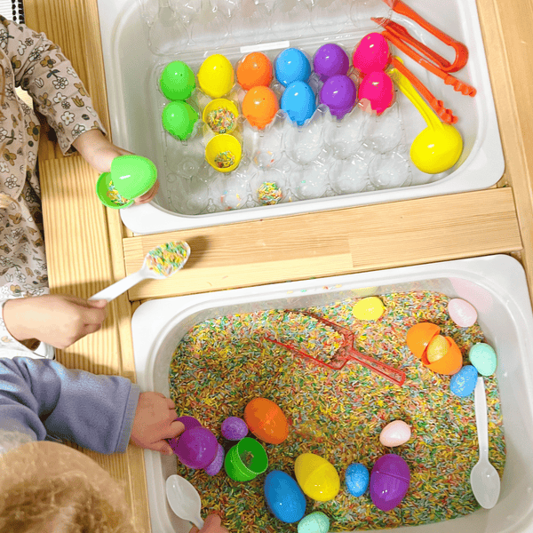 Easter Egg Sensory Bin