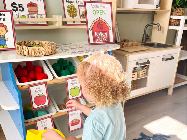 Preschool Dramatic Play Center: Apple Shop