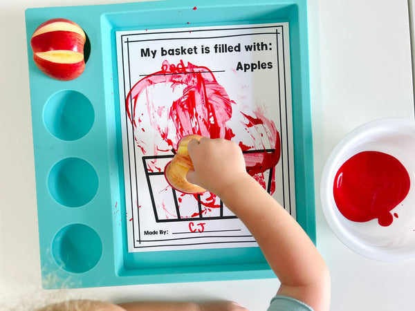 Apple Stamping craft For Preschool