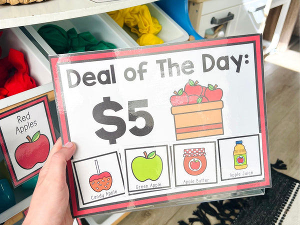 Deal of the day preschool dramatic play center printable