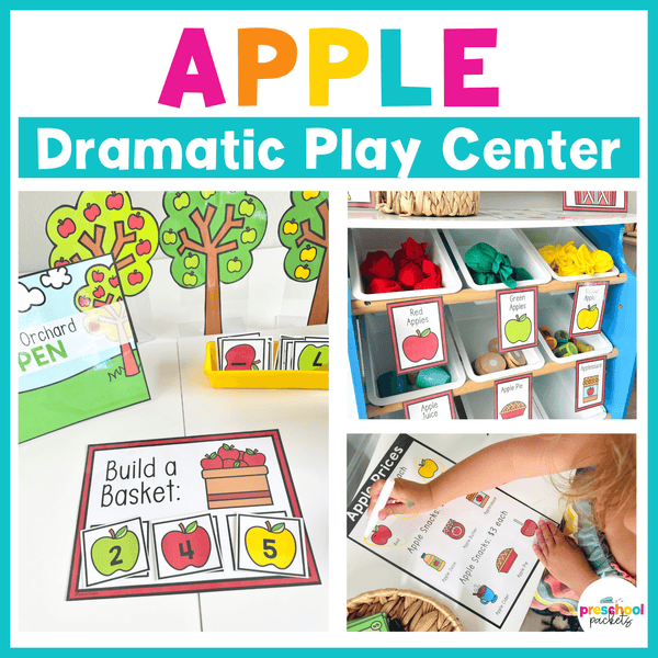 Apple Orchard Dramatic Play Preschool Printable Set