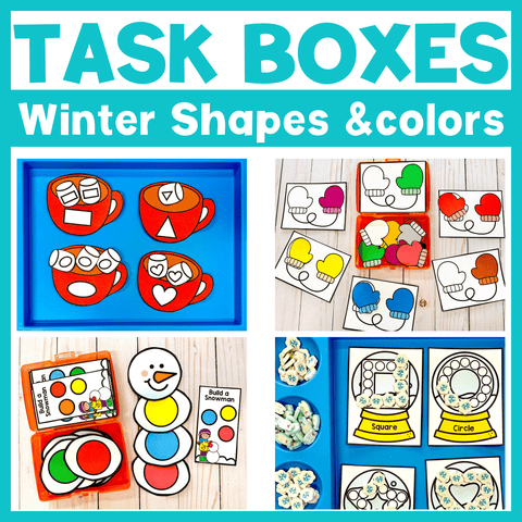 Four Task Boxes to Try this Winter – Preschool Packets