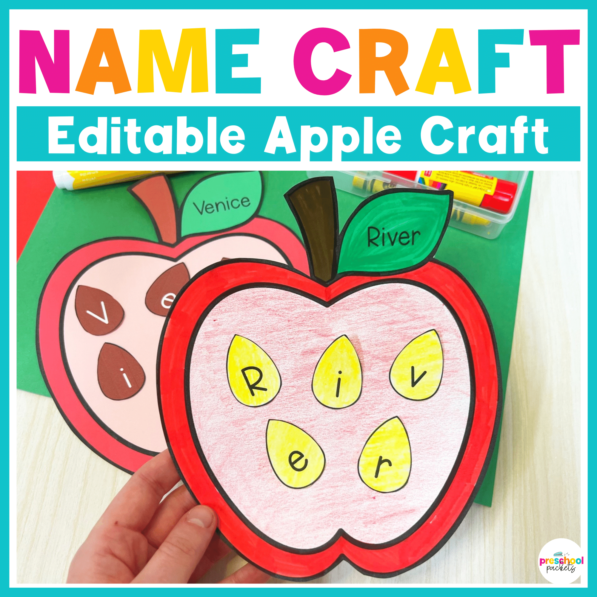 Winter Craft Bundle Editable Name Crafts – Preschool Packets