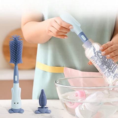 CleanBuddy - 3 in 1 Bottle and Teat Cleaning Set — Kiddie-Space