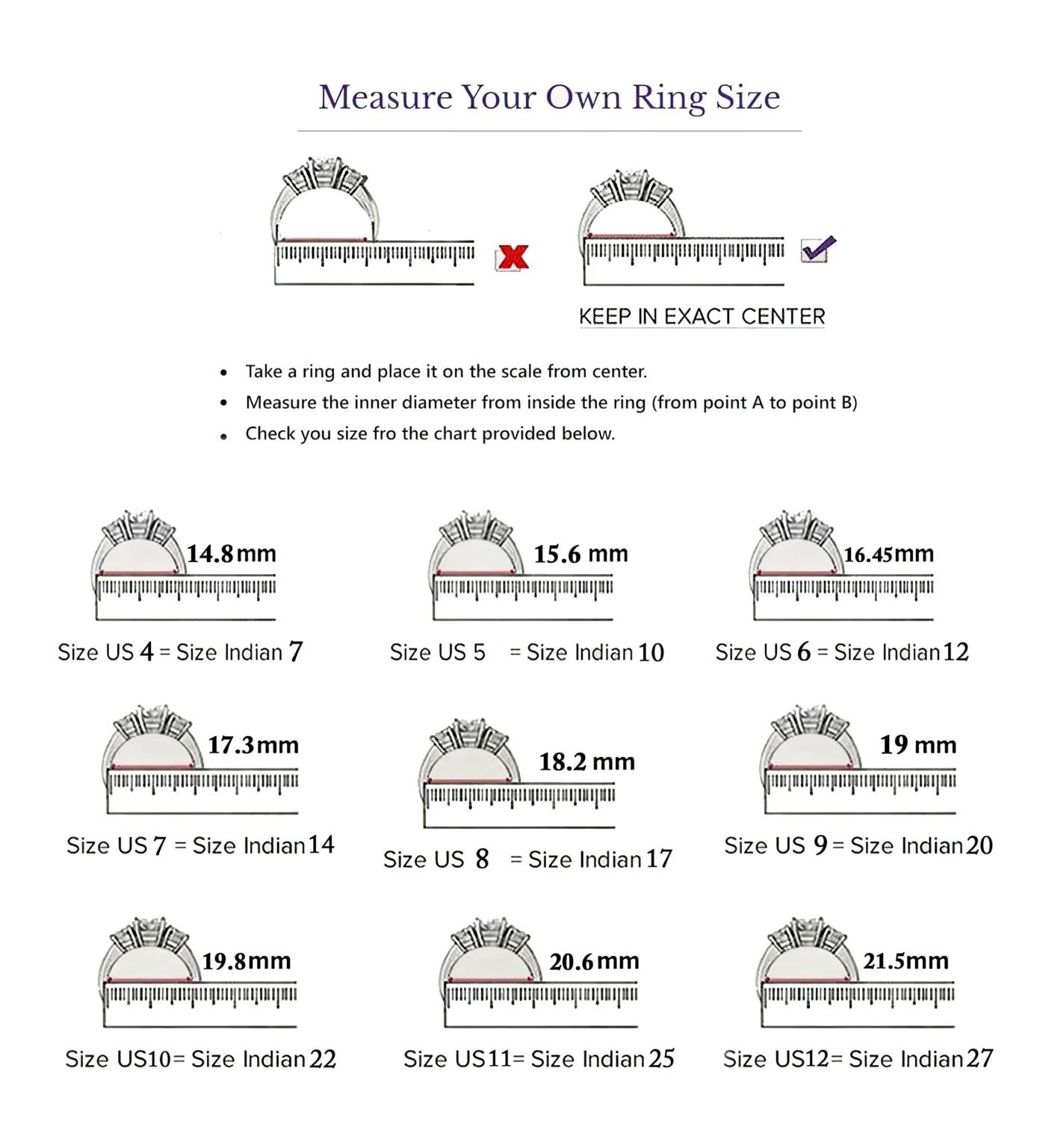 Ring Size Chart