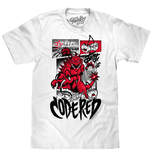 Mtn Dew Red Comic Book T-Shirt - White Tee Luv
