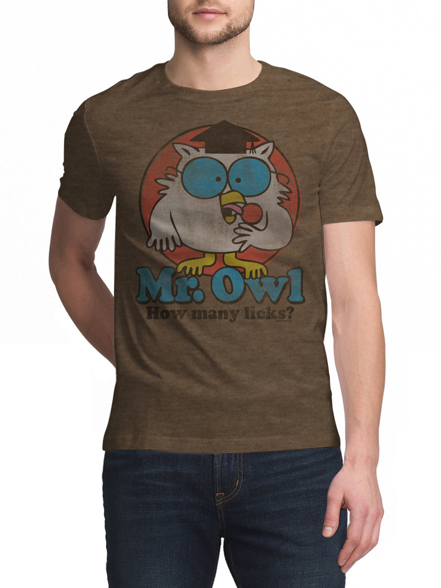 Mr. Owl How Many Licks? T-Shirt - Brown – Tee Luv