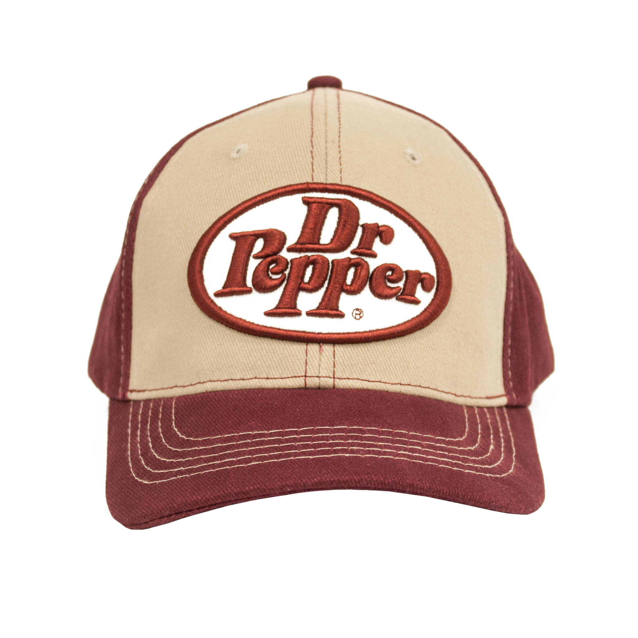 Dr Pepper Oval Logo Hat - Tan and Red – Tee Luv