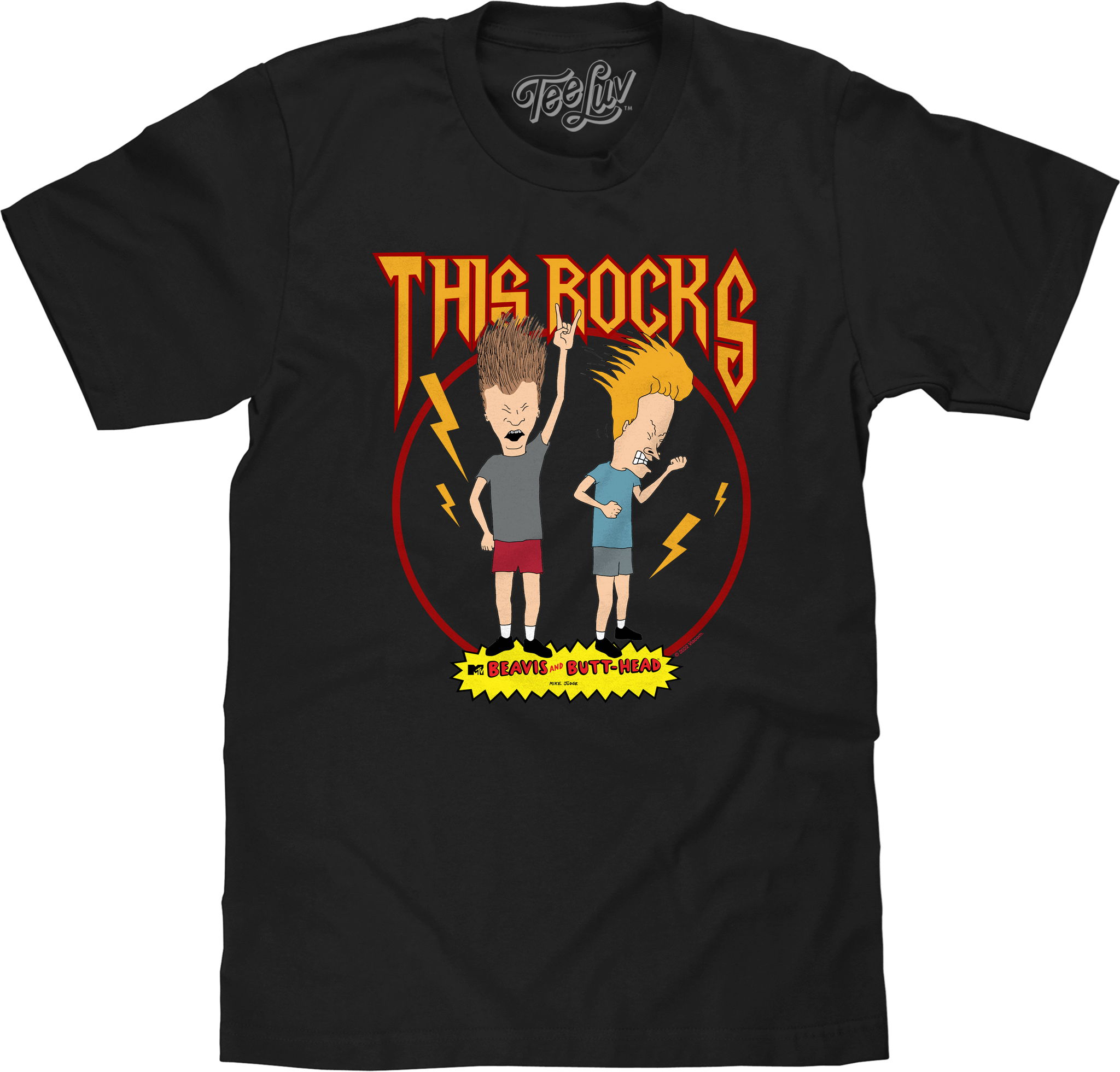 Beavis and Butthead This Rocks! T-Shirt - Black – Tee Luv