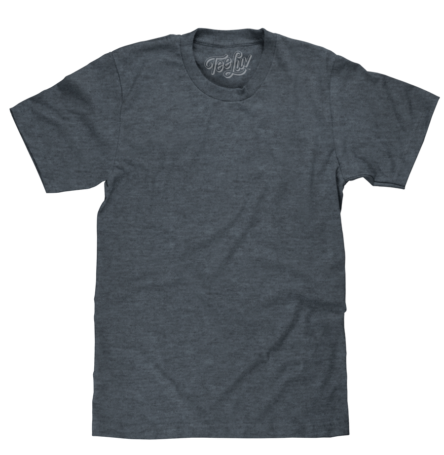 Indigo Black Heather Blank T-Shirt - Indigo – Tee Luv