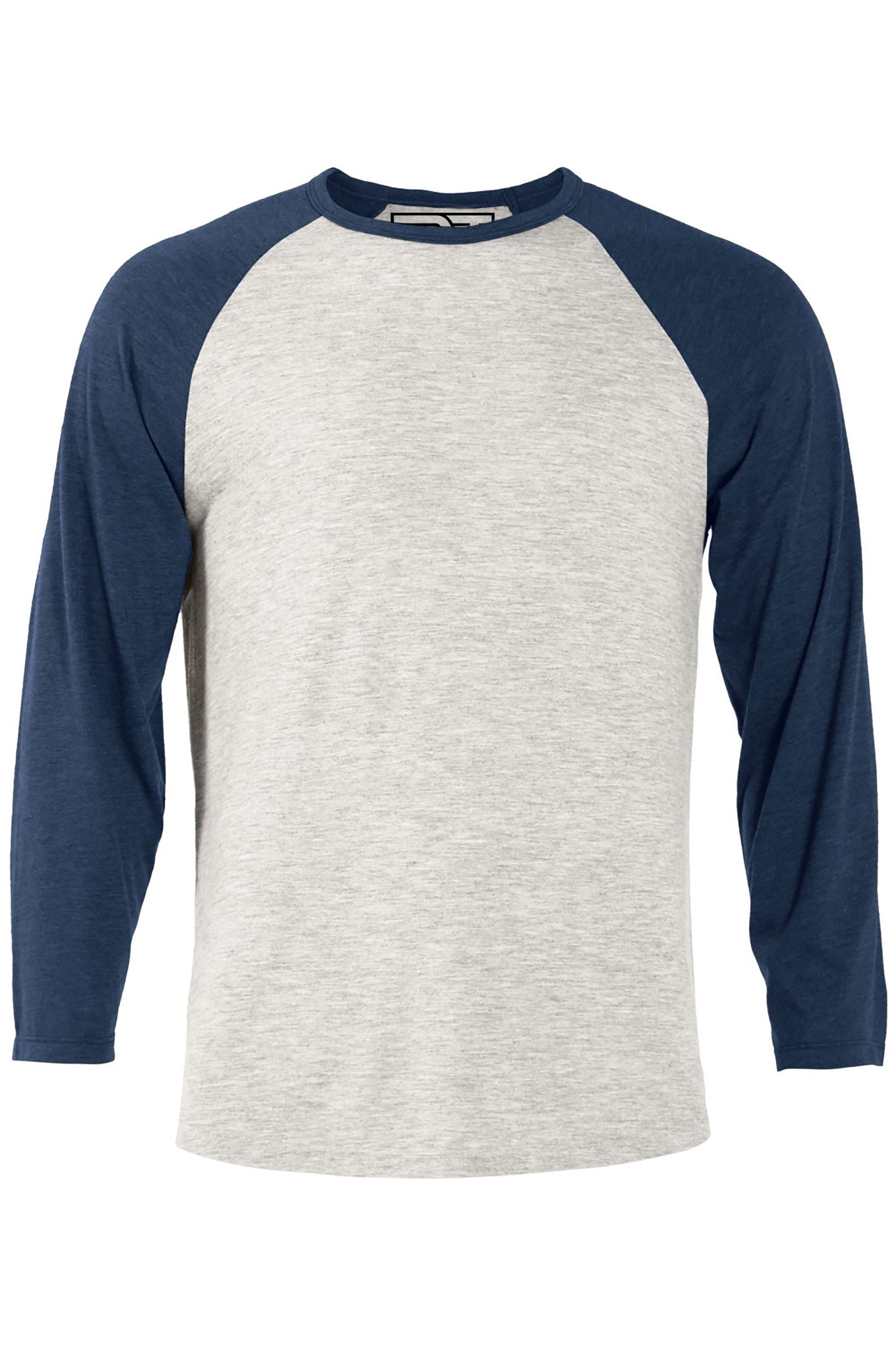 Heather Raglan T-Shirt - Oatmeal & Navy – Tee Luv