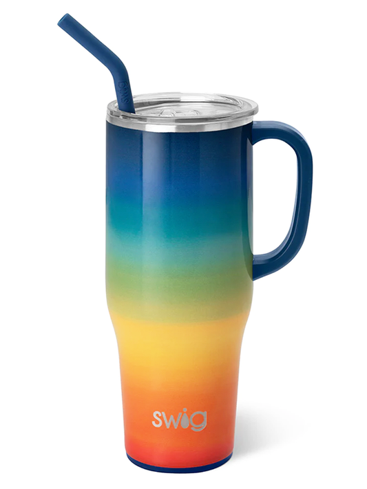 Swig Life Tumbler - Boho Desert Insulated Stainless Steel - 32oz - Dishwasher Safe with A Non-Slip Base