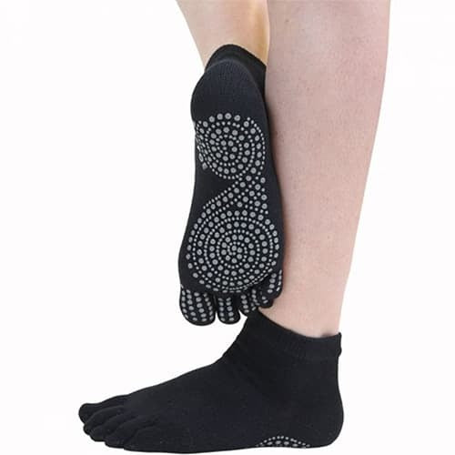 Yoga Socks Ballet Fitness Anti-Slip Open 5 Toe Socks Exercise Grip For Women  LT