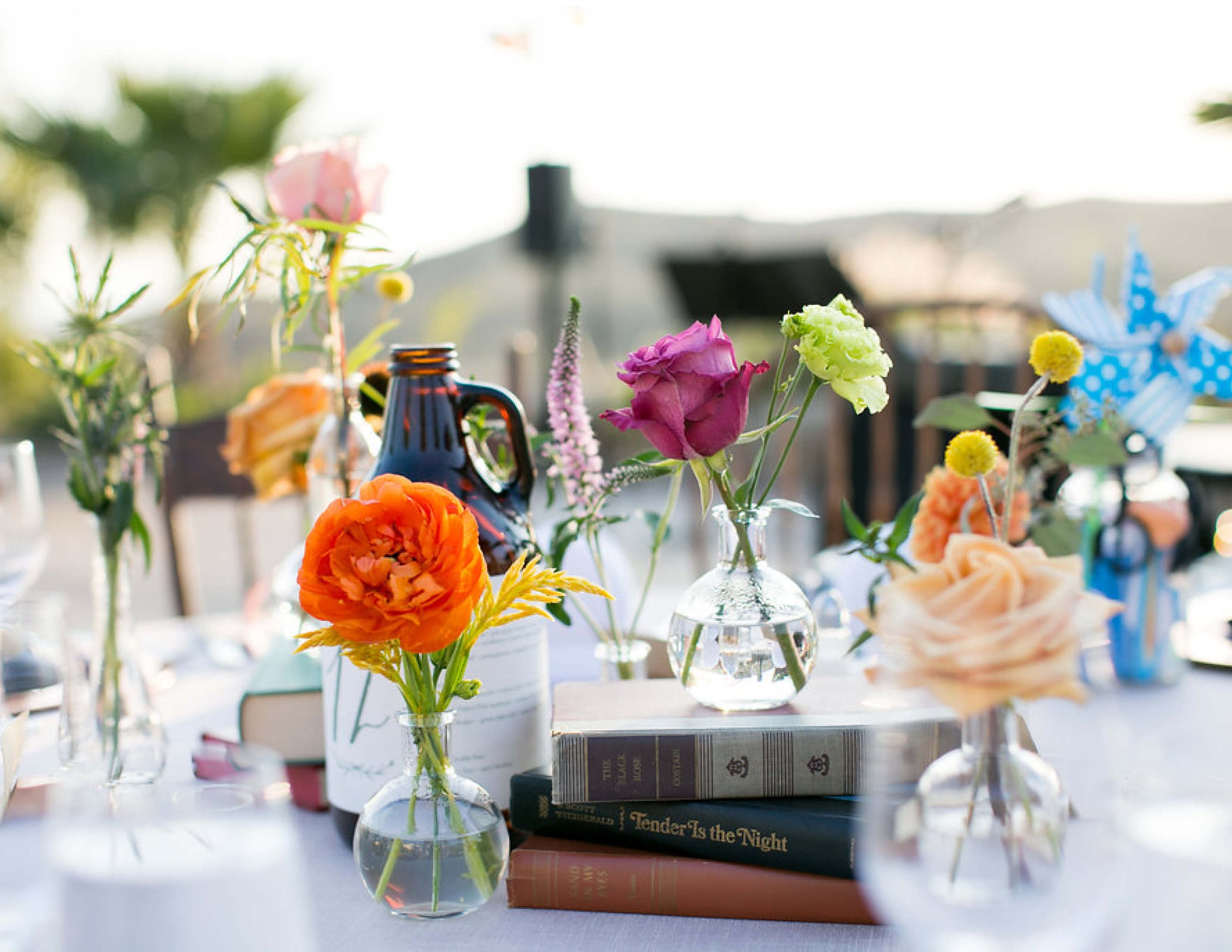 Wedding table bud vases - Wildflora © 2017 Marisa + Mikes Wedding  