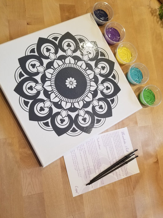 Do it yourself mandala kit for teen/adults, DIY paint kit – My-Whys