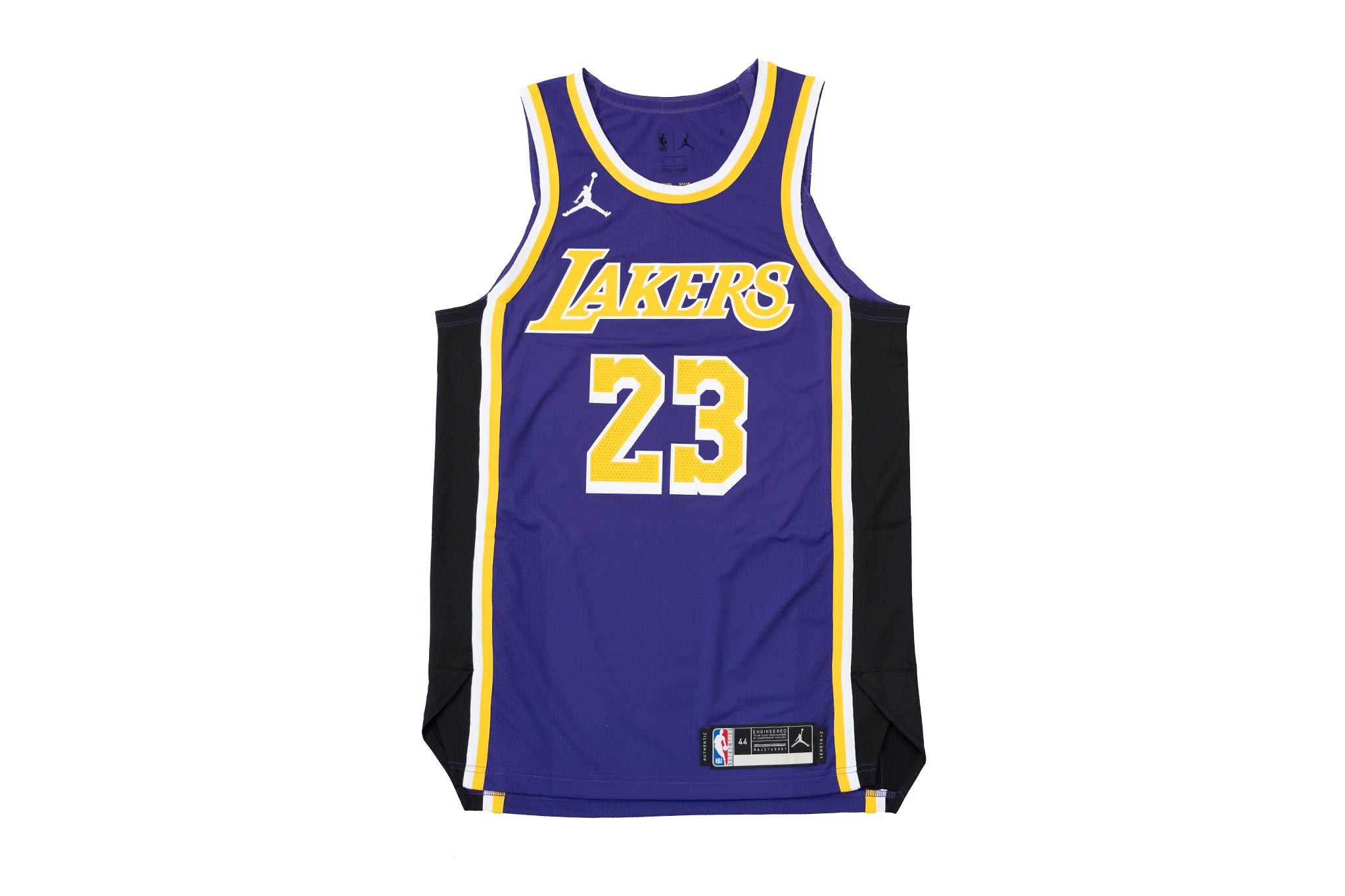 Dibuja una imagen busto Delegación Lebron James LA Lakers Jordan Authentic Jersey - SoleFly