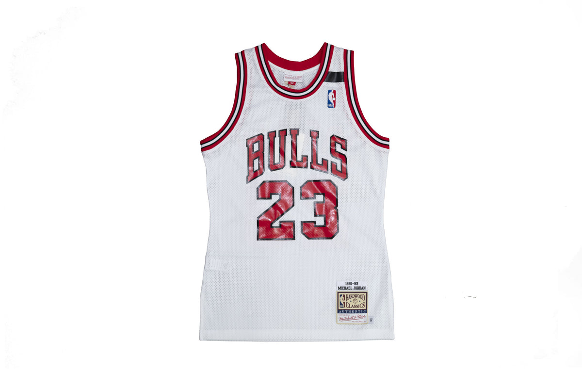 Chicago Bulls Michael Jordan 1995 Home Authentic Jersey By Mitchell & Ness  - Scarlett - Mens